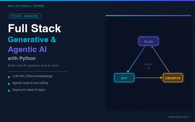 Full Stack Generative and Agentic AI with Python Course